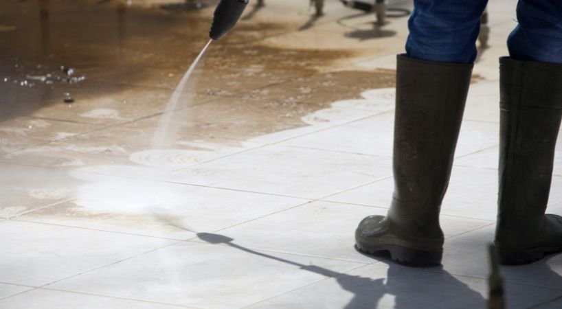 Patio Cleaning in Cranwell RAF College and Airfield